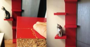 homemade cat tree